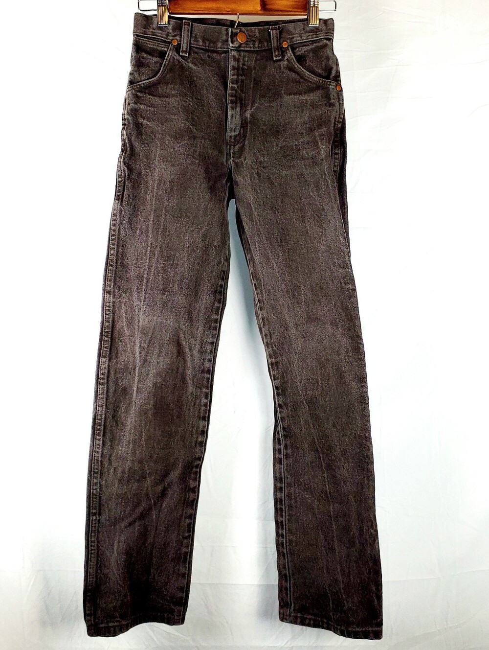 Vintage Wrangler 16 Slim Black Straight Leg Jean - Picture 1 of 9